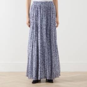 Elisir Floral Pleated Circle Skirt