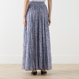 Elisir Floral Pleated Circle Skirt