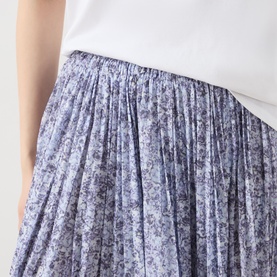 Elisir Floral Pleated Circle Skirt