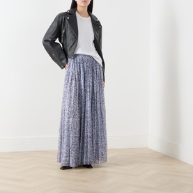 Elisir Floral Pleated Circle Skirt