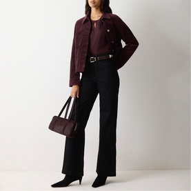 Pleated Keyhole Silk Blouse