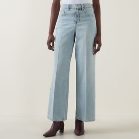 SPANXshape&trade; Authentic 360 High-Rise Petite Wide Leg Jeans