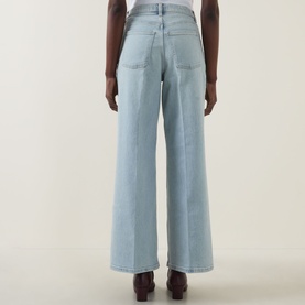 SPANXshape&trade; Authentic 360 High-Rise Petite Wide Leg Jeans