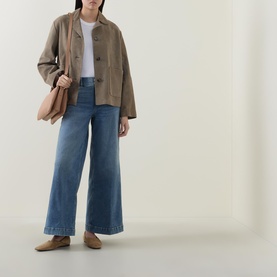 SPANXshape&trade; EveryWear Petite Wide Leg Jeans