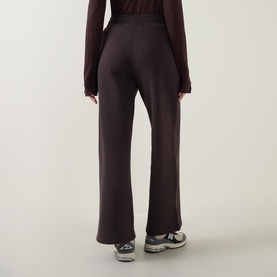 Logo Drawstring Wide Leg Sweatpants