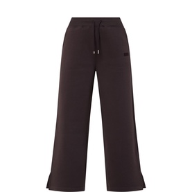Logo Drawstring Wide Leg Sweatpants