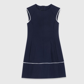 Embellished Collar Mini Shift Dress