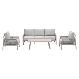 Anderson Garden Lounge 4-Piece Set Light Oak