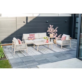 Anderson Garden Lounge 4-Piece Set Light Oak