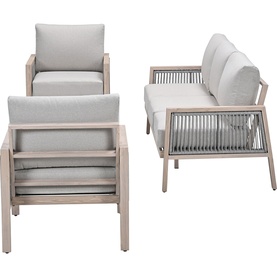 Anderson Garden Lounge 4-Piece Set Light Oak