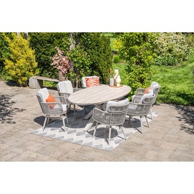 Annalise Garden 7-Piece Dining Set Taupe