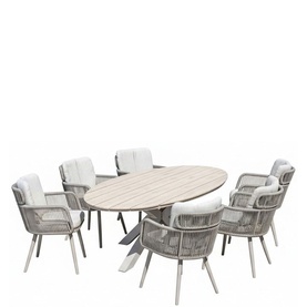 Annalise Garden 7-Piece Dining Set Taupe