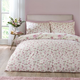 Avebury Floral Duvet Set Cream