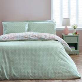 Folkpatch Duvet Set Green