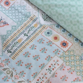 Folkpatch Duvet Set Green