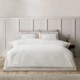 Mono Panel Duvet Set Natural