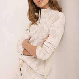 Jacquard Half-Zip Sweatshirt