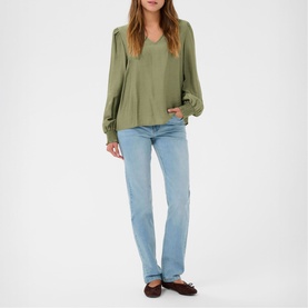 Lufia Bishop Sleeve Blouse