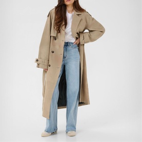 Rachel Suede Trench Coat