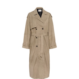Rachel Suede Trench Coat