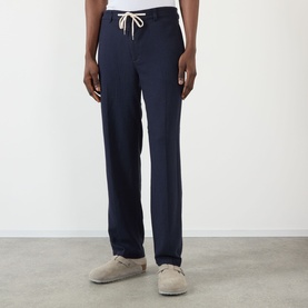 Tiano Drawstring Straight-Leg Trousers