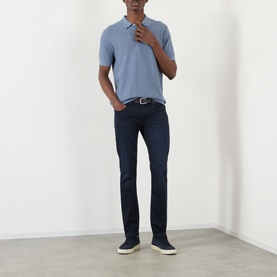 Kiko Textured-Knit Polo Shirt
