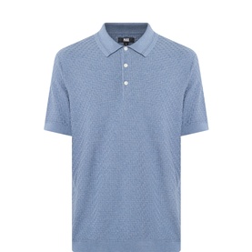 Kiko Textured-Knit Polo Shirt