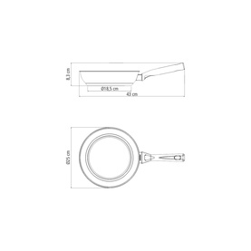 Stainless Steel Non-stick Frying Pan 24cm