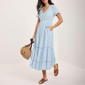Gauze Flared Dress