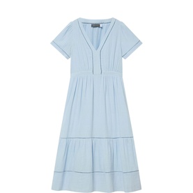 Gauze Flared Dress