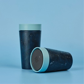 Stonewash Blue 12oz Reusable Coffee Cup