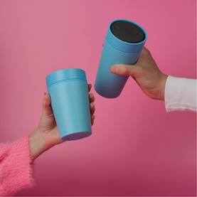 Sky Blue 12oz Reusable Coffee Cup