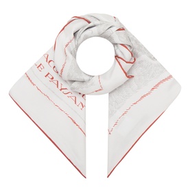 Le Foulard Logo Silk Square Scarf