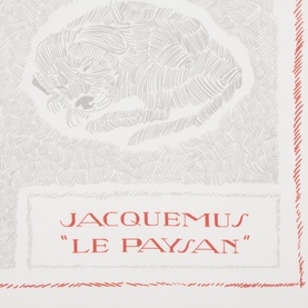 Le Foulard Logo Silk Square Scarf