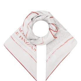 Le Foulard Logo Silk Square Scarf