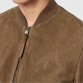 Morten Suede Bomber Jacket
