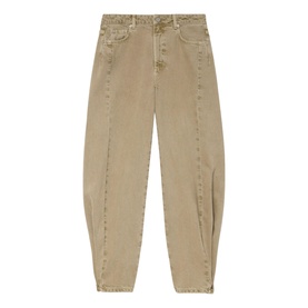 Popper High-Rise Balloon Jeans