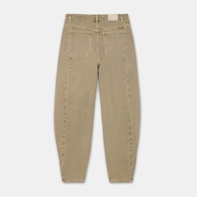 Popper High-Rise Balloon Jeans