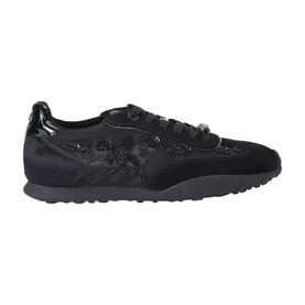 Lavender Beaded Lace-Up Trainers