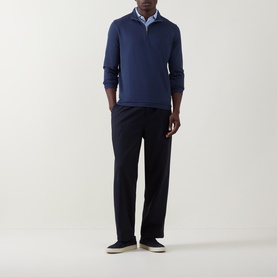 Albatross Piqu&eacute; Quarter Zip Sweatshirt