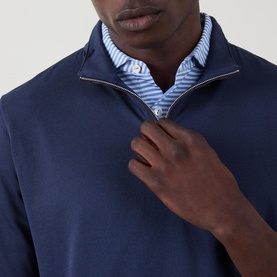 Albatross Piqu&eacute; Quarter Zip Sweatshirt