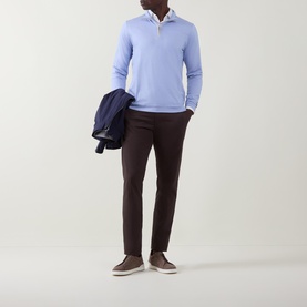 Albatross Piqu&eacute; Quarter Zip Sweatshirt