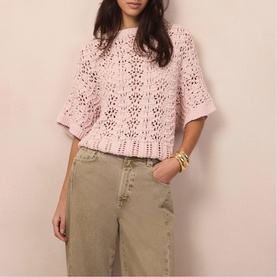 Stitchy Batwing Knitted Sweater