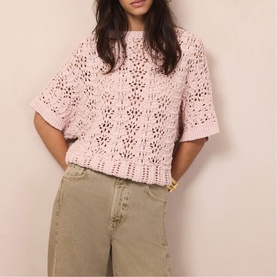 Stitchy Batwing Knitted Sweater