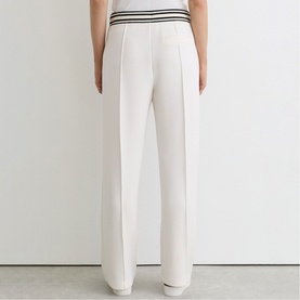 Verity Interlock Stripe-Waist Sweatpants