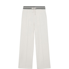 Verity Interlock Stripe-Waist Sweatpants