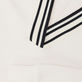 Verity Interlock Tipped Cropped Sweatshirt