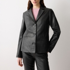 Ellis Nappa Leather Blazer