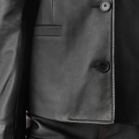 Ellis Nappa Leather Blazer