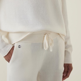Drawstring Cashmere Trousers